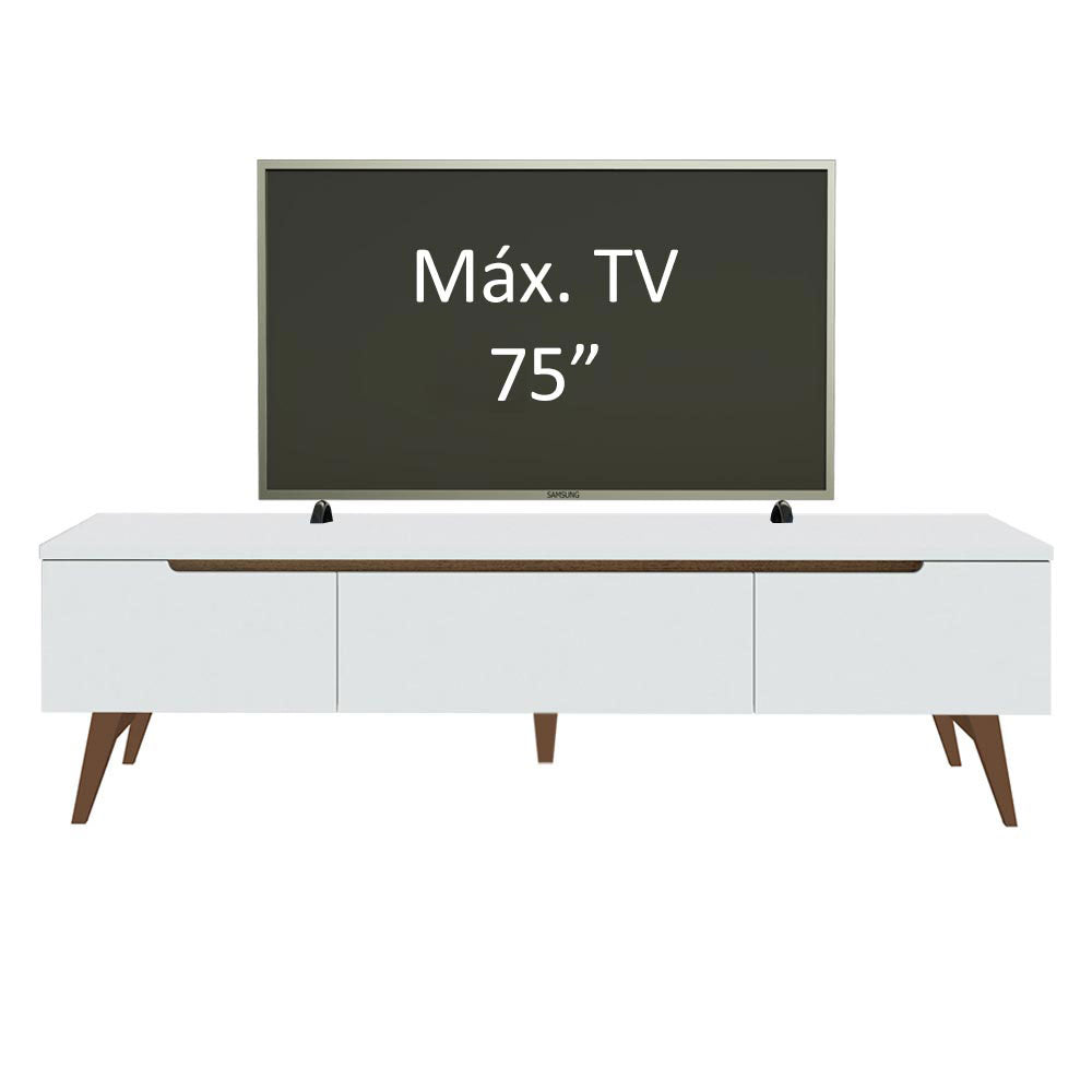 Rack para TV Reims Hasta 75 Pulgadas Blanco