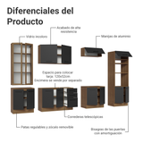 Combo completo de Cocina Madesa Agata 340cm MG 01