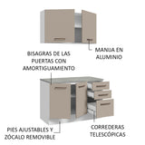 Mueble Integral Multiuso Garaje 120cm Blanco