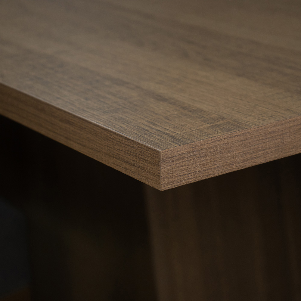 Juego de Comedor Talita Mesa Tapa de Madera 4 Sillas Marrón/Negro