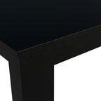Mesa de Comedor Rectangular Tapa de Madera 136 cm Negro Madesa