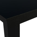 Mesa de Comedor Rectangular Tapa de Madera 5231 Negro