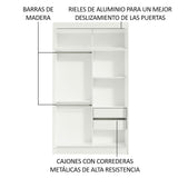 Ropero Placard Madesa Tokio 2 Puertas 1 Espejo BB 02