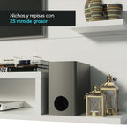 Panel de TV Hasta 60 Pulgadas 180 cm Blanco Alfa Madesa