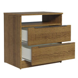 Mesa de Luz 3227 2 Cajones Marrón