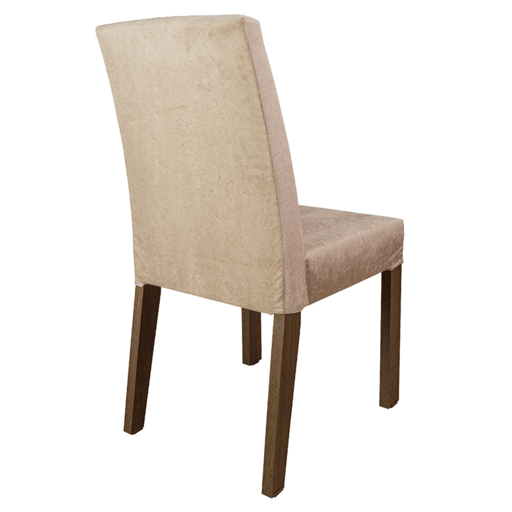 Kit 4 Sillas para Comedor 4255 Marrón/Gamuza Imperial Madesa