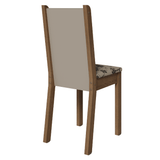 Kit 6 Sillas 4291 Marrón/Crema/Beige Marrón