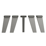 Kit con 5 Patas de Polipropileno para Cocinas Nice Gris Madesa