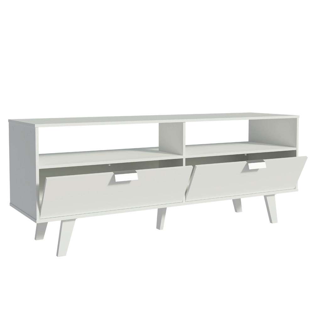 Rack para TV hasta 55 Pulgadas Oslo con 2 Puertas Blanco