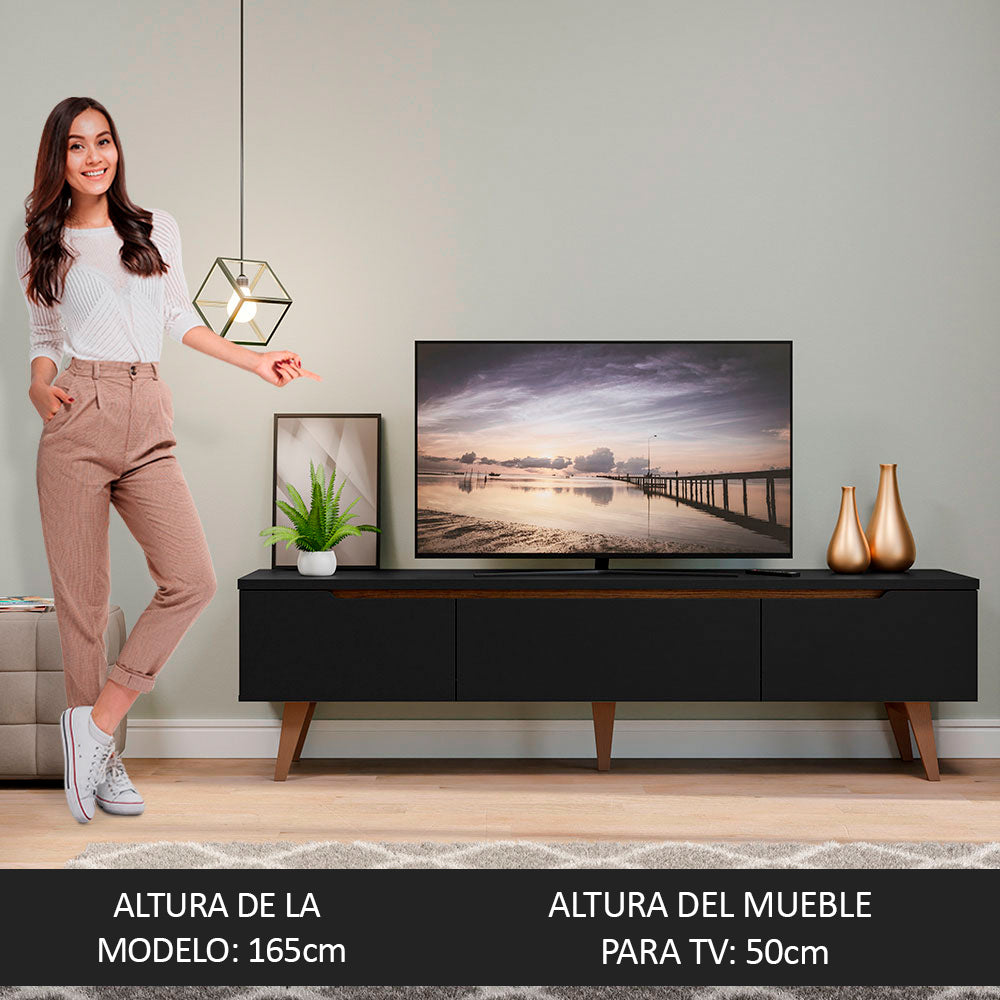 Rack para TV Reims Hasta 75 Pulgadas Negro