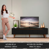 Rack para TV Reims Hasta 75 Pulgadas Negro