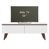 Rack para TV hasta 55 pulgadas 2 Puertas Le Mans Blanco