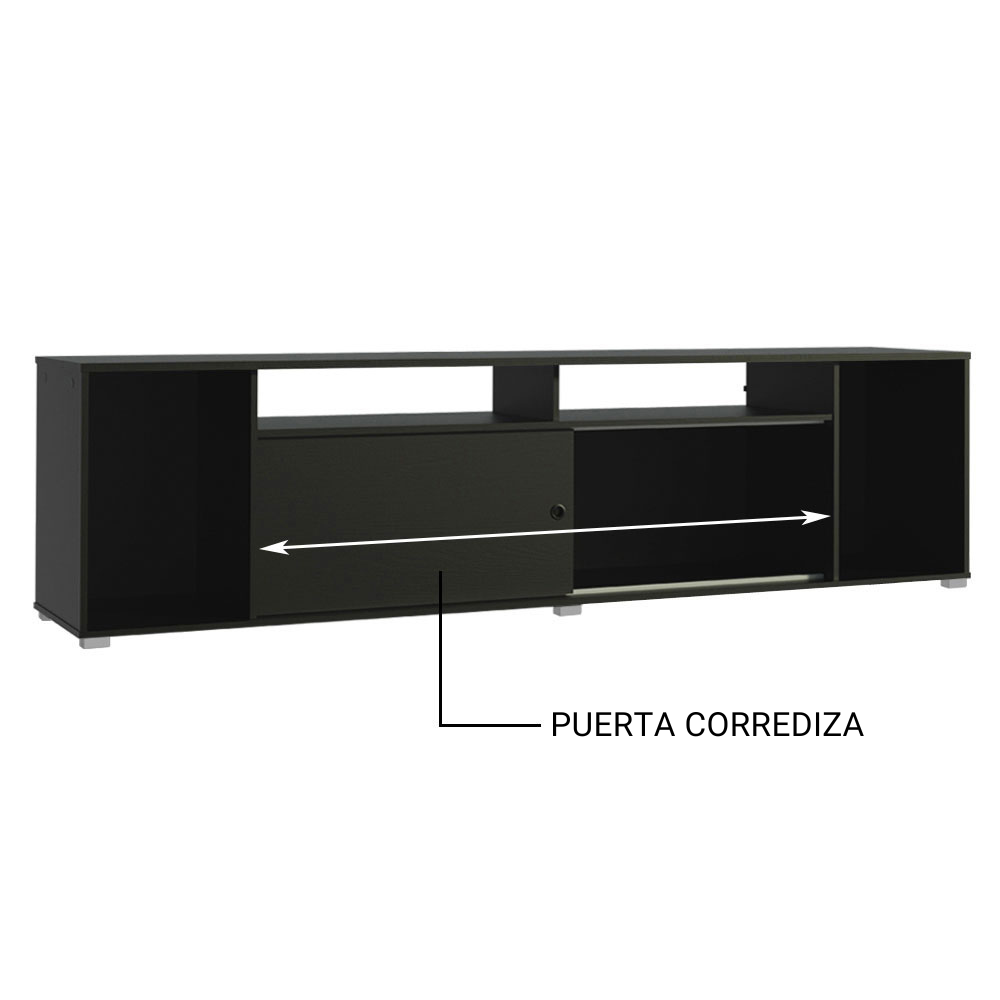 Rack para TV hasta 65 Pulgadas Madesa Cancun Negro