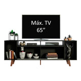 Rack para TV hasta 65 Pulgadas Madesa Cancun con Patas Negro