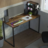 Mesa de Escritorio Industrial 120cm Marrón Madesa