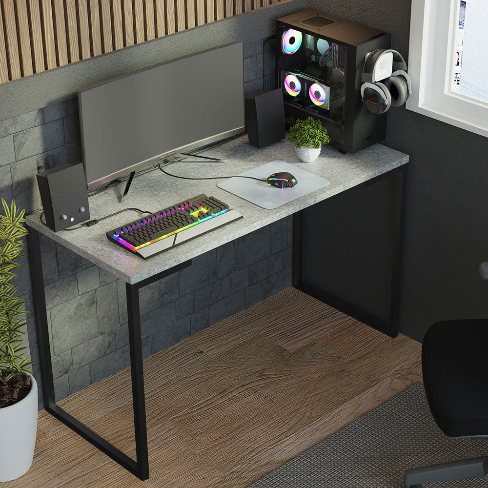 Mesa de Escritorio Industrial Gris 120cm Mood Madesa