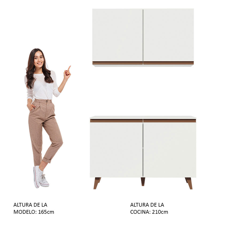 Combo completo de Cocina 120cm Blanco Reims