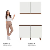 Combo completo de Cocina 120cm Blanco Reims