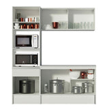 Cocina Compacta 180cm Blanco Topazio 86