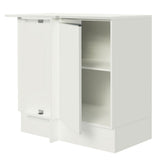 Bajo Mesada Esquinero 100% MDF com Mesada Blanco Smart Madesa