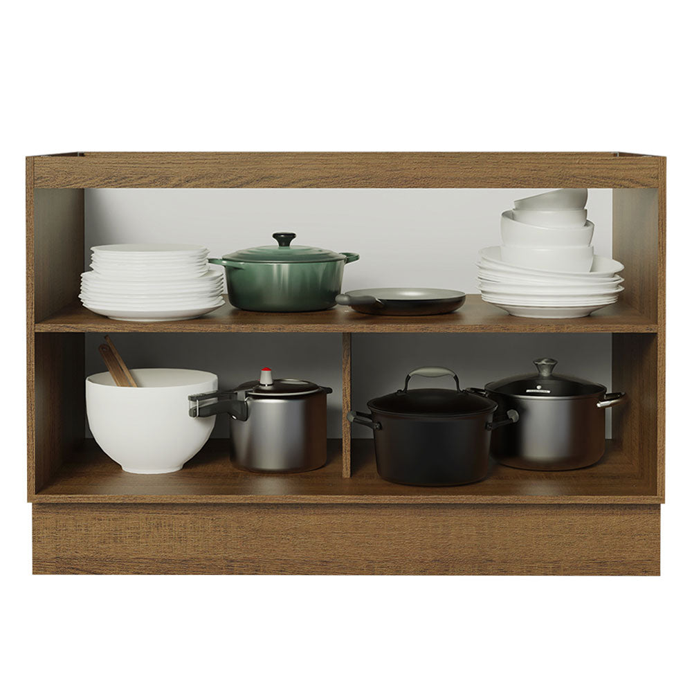 Bajo Mesada Cocina 120 x 60 cm 2 Puertas (Sin Mesada) Marrón Glamy Madesa