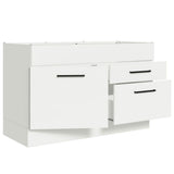 Bajo Mesada Cocina 120 cm x 60 cm, 2 Cajones 1 Puerta Agata Blanco