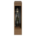 Bajo Mesada 20 x 60 cm 1 Puerta (Con Mesada) Especiero Marrón/Negro Lux Madesa