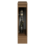 Bajo Mesada Especiero 20x60 cm 1 Puerta (Con Mesada) Marrón/Gris Vik