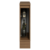 Especiero 20 cm X 60 cm, 1 puerta (Con Mesada), Marrón/Blanco aterciopelado Lux Madesa