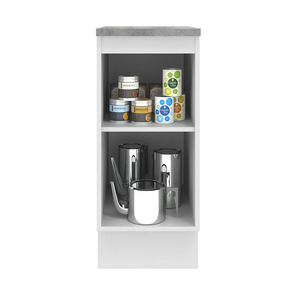 Bajo Mesada Cocina 35 x 60 cm 1 Puerta (Con Mesada) Blanco Agata Madesa