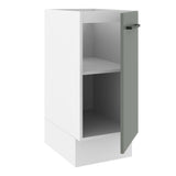 Bajo Mesada Cocina 35 x 60 cm 1 Puerta (Sin Mesada) Blanco/Gris Agata Madesa