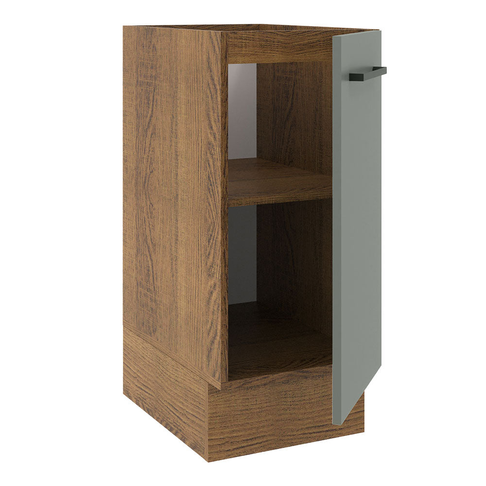Bajo Mesada Cocina 35 x 60 cm 1 Puerta (Sin Mesada) Marrón/Gris Agata Madesa