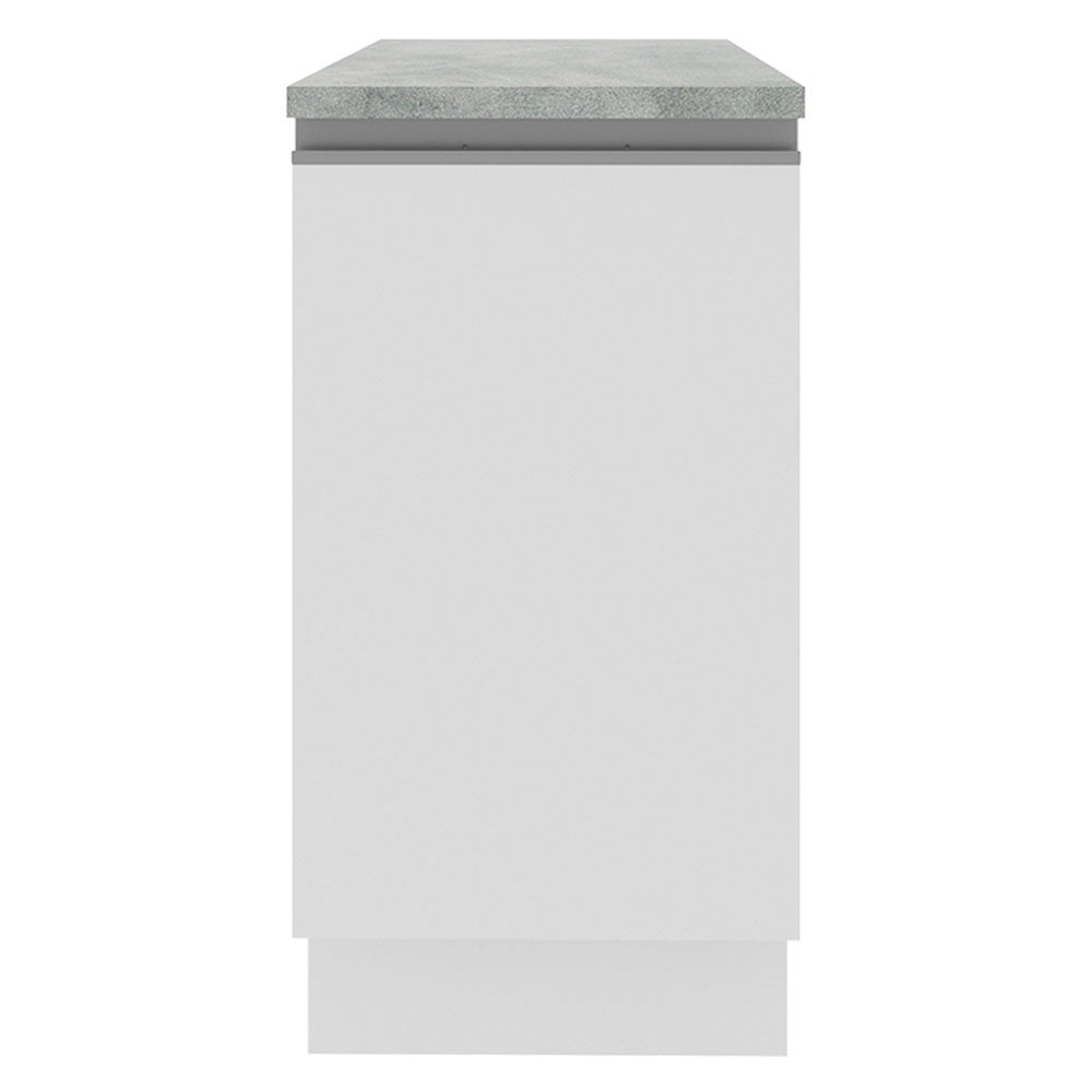 Bajo Mesada 40 cm x 60 cm, 1 Puerta Glamy Blanco
