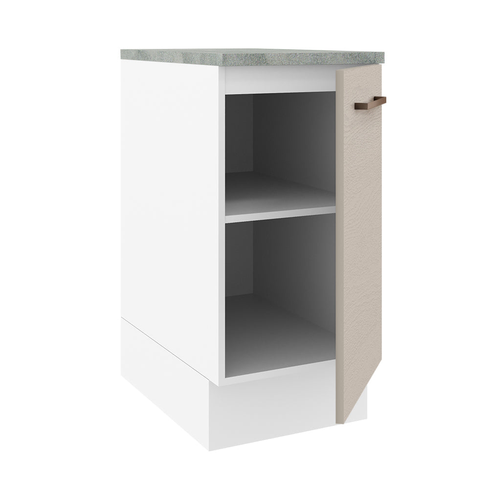 Bajo Mesada 40 cm x 60 cm, 1 Puerta Agata Blanco/Crema