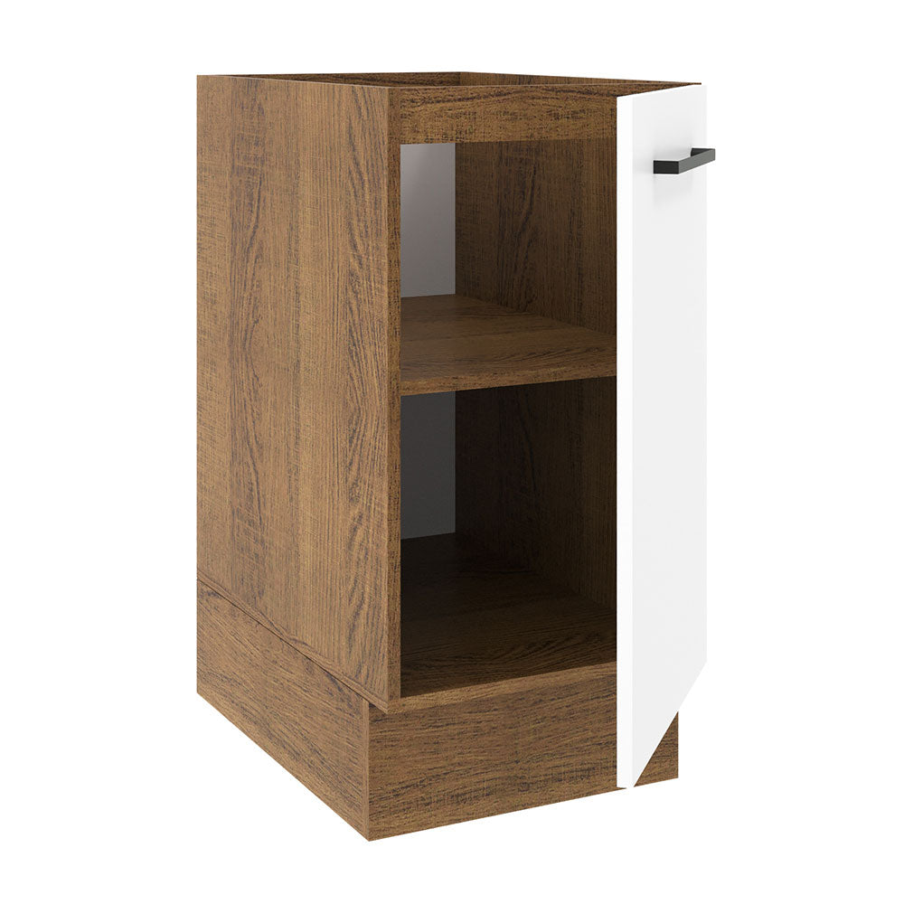 Bajo Mesada 40 cm x 60 cm, 1 Puerta Agata Marrón/Blanco