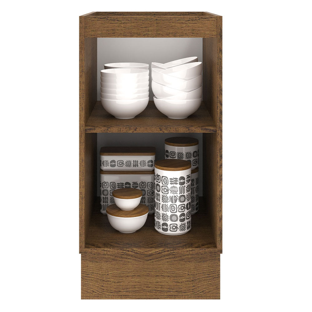 Bajo Mesada Cocina 40 x 60 cm 1 Puerta (Sin Mesada) Marrón/Negro Agata Madesa