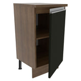 Bajo Mesada 40 cm x 60 cm, Sin cajones 1 Puerta Glamy Marrón/Negro