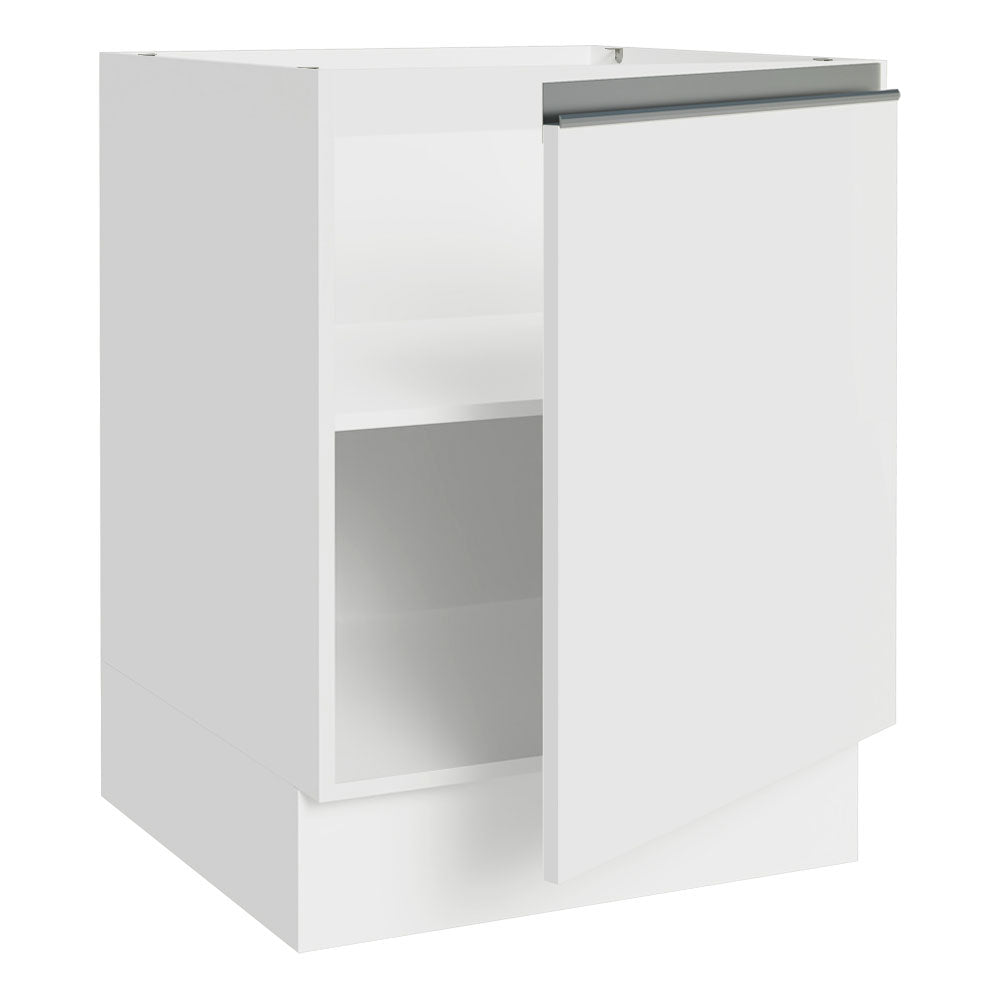 Bajo Mesada Cocina 60 x 60 cm 1 Puerta (Sin Mesada) Blanco Glamy Madesa