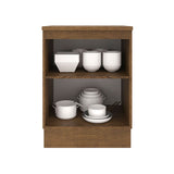 Bajo Mesada Cocina 60 x 60 cm 1 Puerta (Con Mesada) Marrón/Blanco Agata Madesa