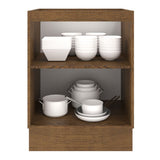 Bajo Mesada Cocina 60 x 60 cm 1 Puerta (Sin Mesada) Marrón/Crema Agata Madesa
