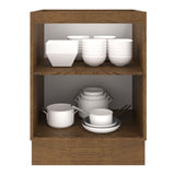Bajo Mesada Cocina 60 x 60 cm 1 Puerta (Sin Mesada) Marrón/Negro Agata Madesa