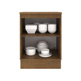 Bajo Mesada Cocina 60 x 60 cm 1 Puerta (Con Mesada) Marrón/Gris Agata Madesa