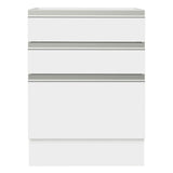 Bajo Mesada Cocina 60 x 60 cm 3 Cajones (Sin Mesada) Blanco Glamy Madesa