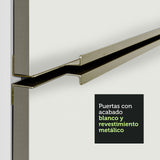 Bajo Mesada 102 cm x 64 cm, Sin cajones 1 Puerta Lux Blanco/Blanco