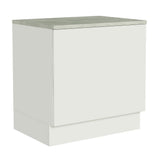 Bajo Mesada Cocina para Horno Empotrado 80 x 60 cm con Mesada Blanco Agata, Glamy, Lux, Stella Madesa