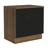 Bajo Mesada Cocina para Horno Empotrado 80 x 60 cm con Mesada Marrón/Negro Agata, Glamy, Madesa