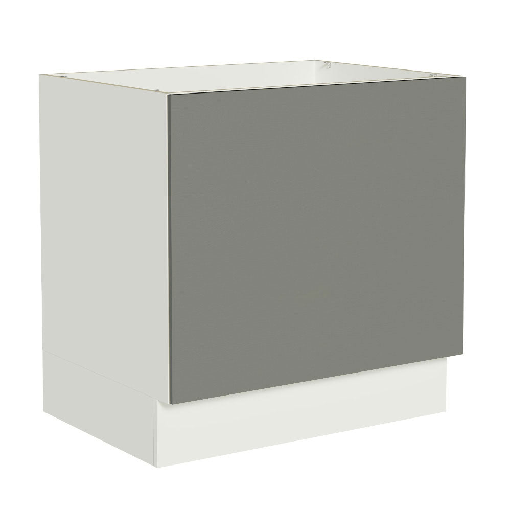 Bajo Mesada Cocina para Horno Empotrado 80 x 60 cm Sin Mesada Blanco/Gris Agata Madesa