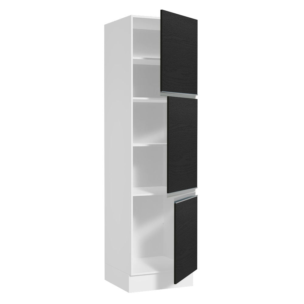 Despensero Madesa Glamy 60 x 60 cm 3 Puertas Blanco/Negro