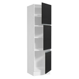 Despensero Madesa Glamy 60 x 60 cm 3 Puertas Blanco/Negro