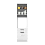 Mueble de Cocina para Horno 60 x 60 cm 1 Puerta 3 Cajones Blanco Agata Madesa